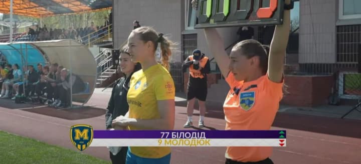Ukrainian judoka Bilodid officially debuted in football: she came on as a substitute in the Ukrainian championship match and could even score