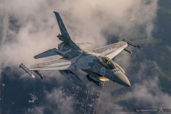 In Poland, a woman became an F-16 fighter pilot for the first time