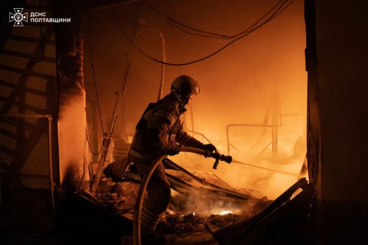 Атака рф на Полтаву: росіяни запустили 13 дронів, уже шестеро постраждалих