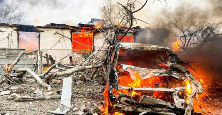 Invaders attacked Kharkiv region with drones: there is a dead person, houses and cars are damaged