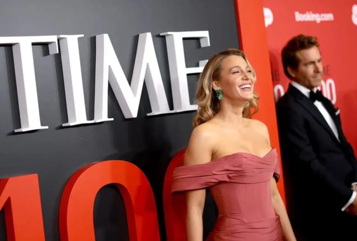 Blake Lively appeared on the red carpet at the Time100 Gala in a dress by a Lebanese designer