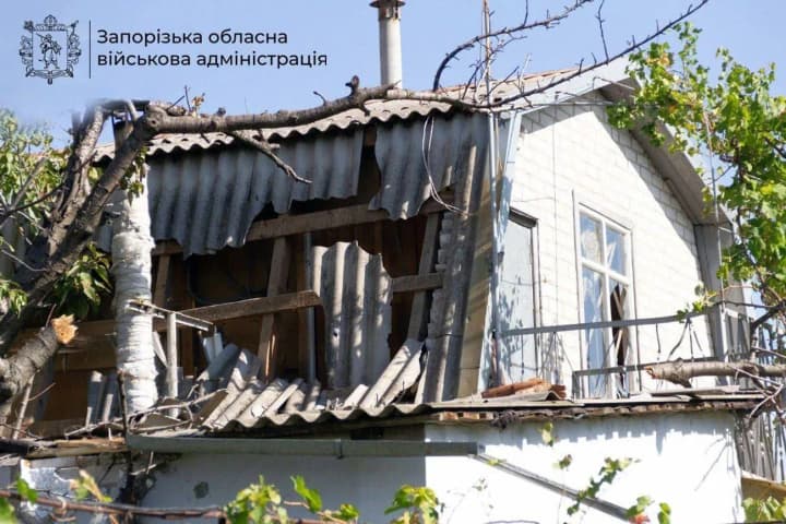 Zaporizhzhia region: a house was damaged due to enemy attacks, no casualties