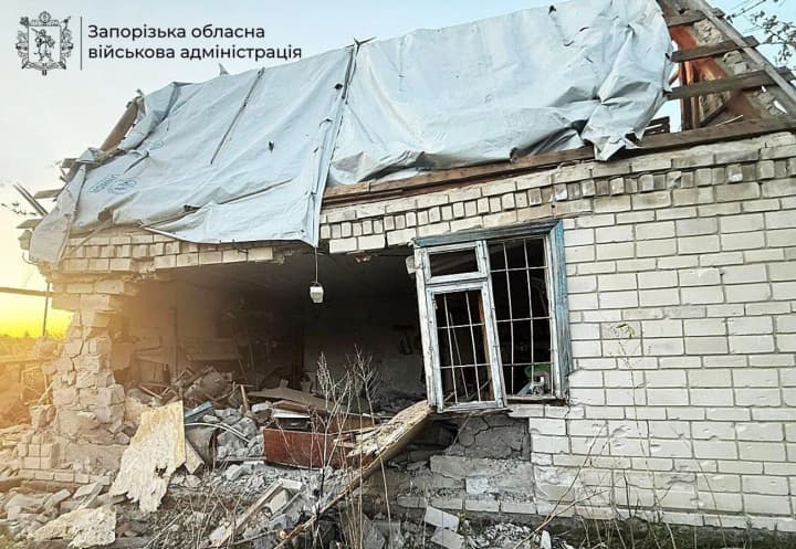 Запорізька область: 628 ударів, поранені, руйнування інфраструктури