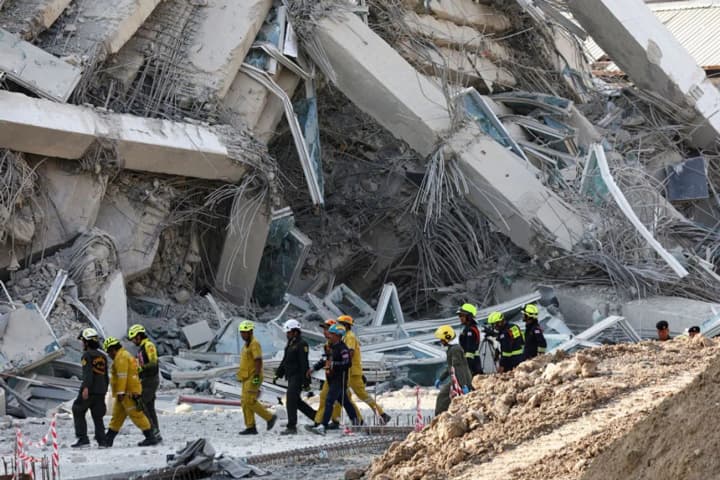 A Thai developer has been charged in connection with the collapse of a high-rise in Bangkok during the March earthquake