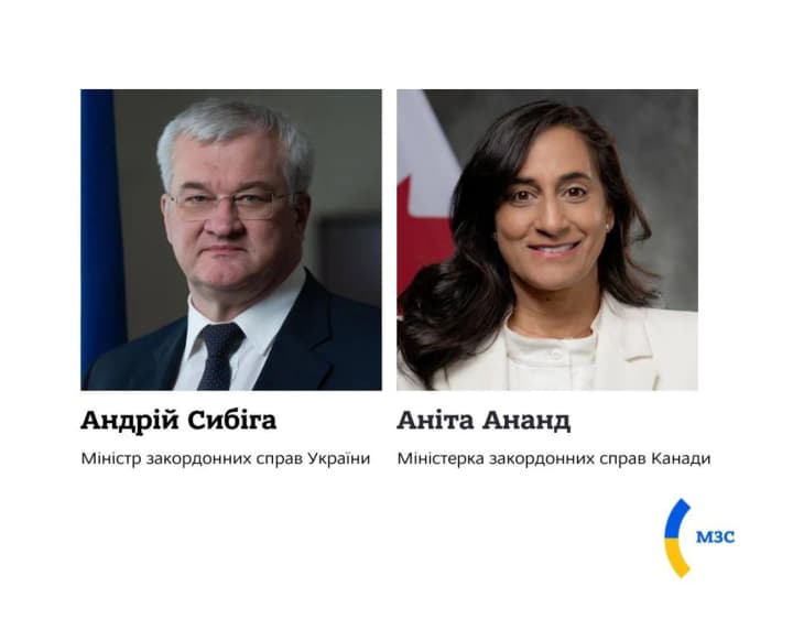 Sybiha held the first telephone conversation with the newly appointed head of the Canadian Ministry of Foreign Affairs Anand: what they discussed