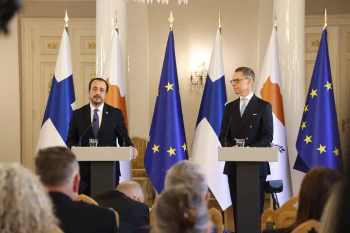 Президенти Кіпру та Фінляндії обговорили російську війну в Україні в контексті європейської безпеки