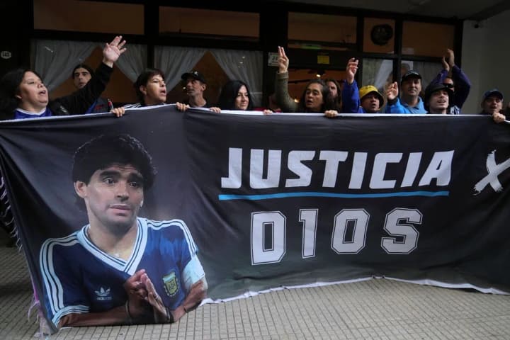 The trial in Maradona's death case is under threat due to doubts about the impartiality of the judge - AFP
