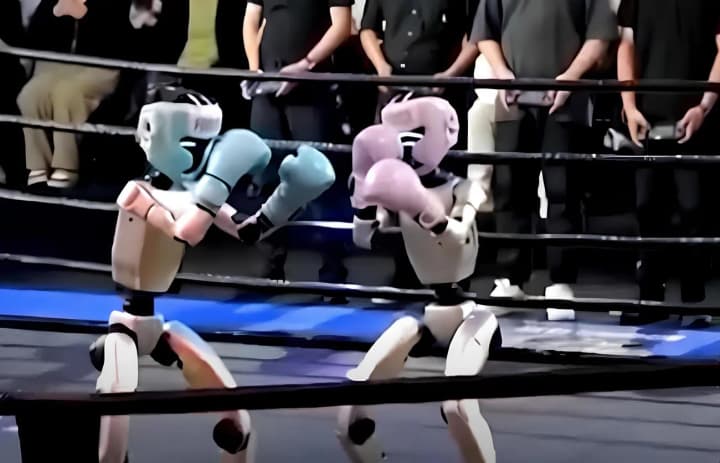У Китаї відбувся перший в історії боксерський поєдинок між роботами