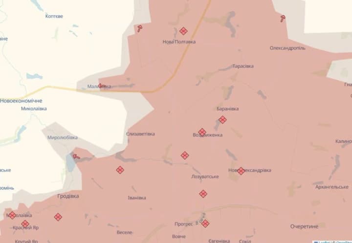 Ворог окупував Єлизаветівку, просувся на Донеччині та Сумщині
