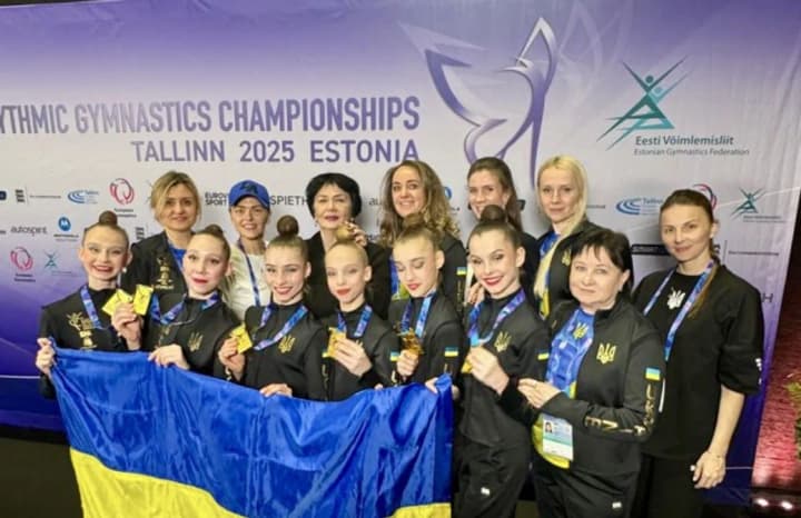 Українські юніорки вибороли два золота на ЧЄ з художньої гімнастики: одна нагорода стала історичною