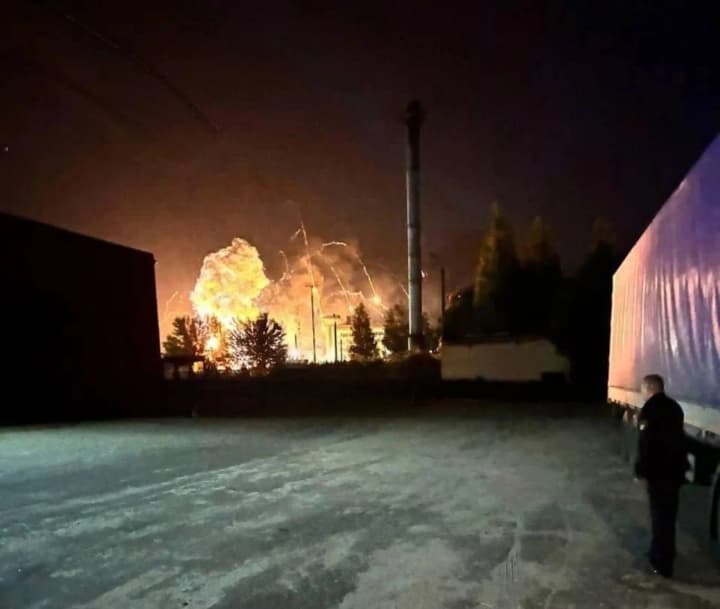 Explosions are heard in the Russian Bryansk region near the airport