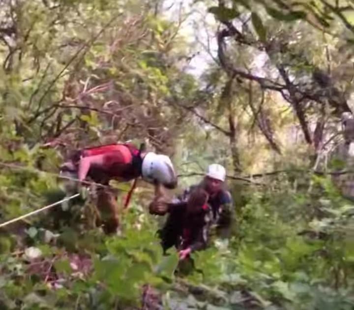 In Kremenchuk, rescuers pulled a man out of a 40-meter quarry
