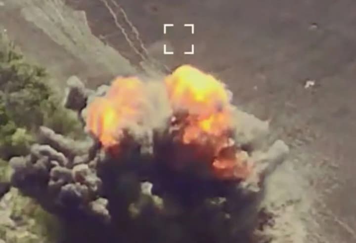 Сили безпілотних систем знищили склад протитанкових мін росіян на Курщині