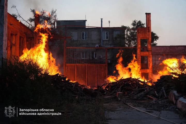 Нічна атака на Запоріжжя: поранені двоє поліцейських