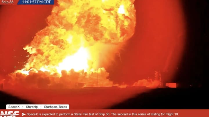 Musk's SpaceX Starship exploded on the test site