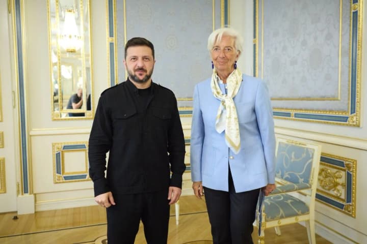 Зеленський обговорив з Лагард перспективи використання заморожених російських активів