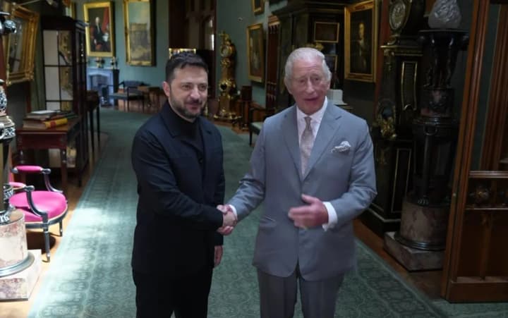 Zelenskyy meets King Charles at Windsor Castle ahead of NATO summit
