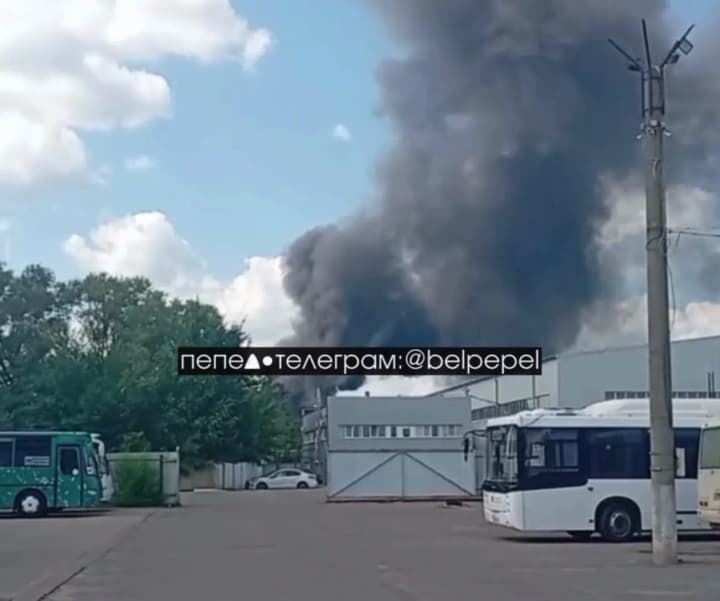 Chemical plant in Russian Shebekino engulfed in fire after drone attack