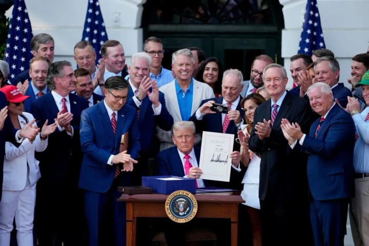 Trump signed a "great beautiful bill" on taxes and spending