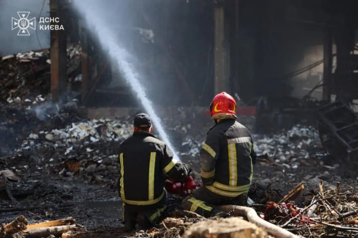 Kyiv resumes work at the site of the Russian attack: showed the situation