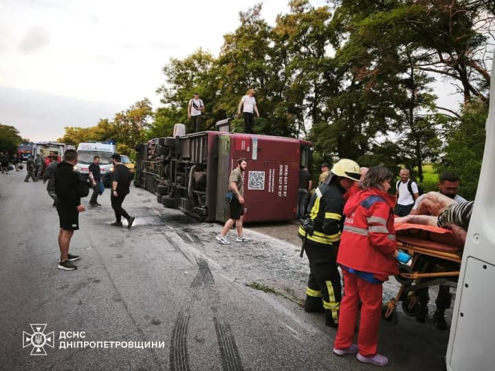 ДТП с автобусом в Днепропетровской области: число пострадавших возросло до 28
