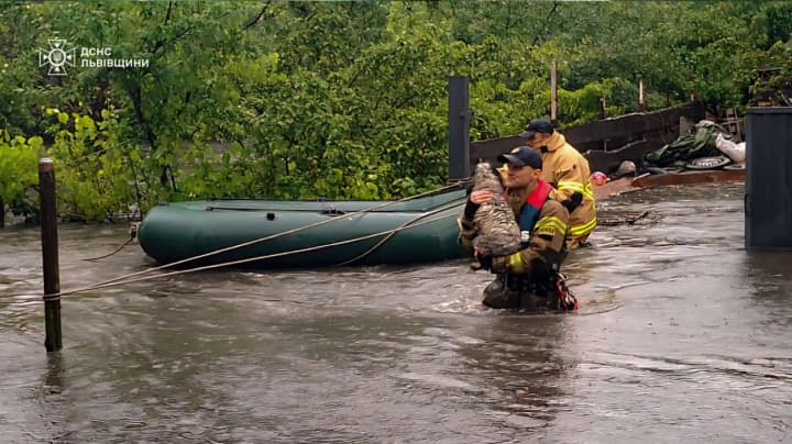 Зливи на Львівщина: дві річки вийшли з берегів, підтопило будинки та дороги, тисячі без світла
