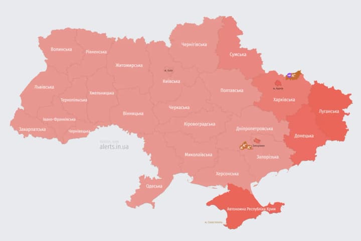 Air raid alert across Ukraine due to the take-off of two enemy MiG-31Ks