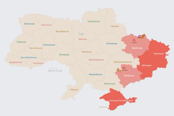 На Запоріжжі працює ППО на тлі ракетної небезпеки