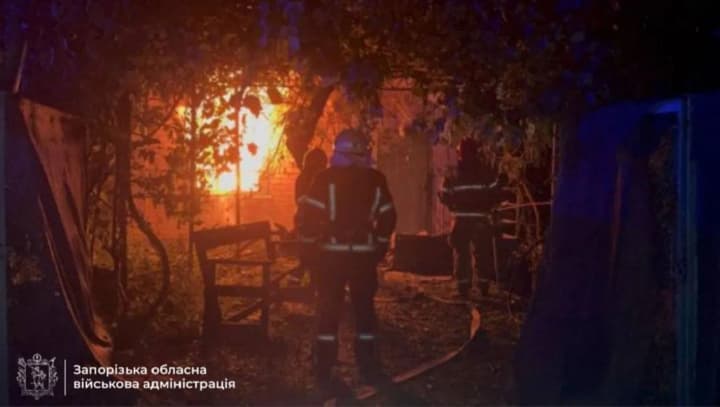 Zaporizhzhia attacked by "Shaheds": woman injured, dacha cooperatives and educational institution damaged