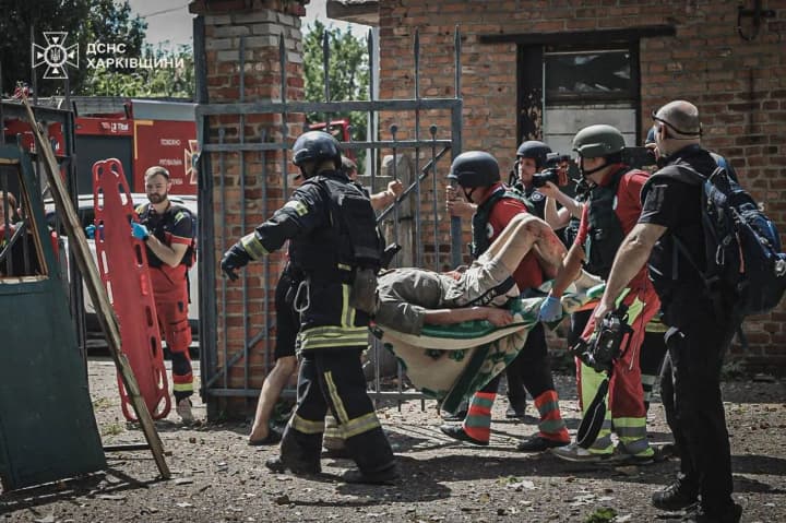 Russian attack on Kharkiv on July 25: 17 injured, including a medical facility employee