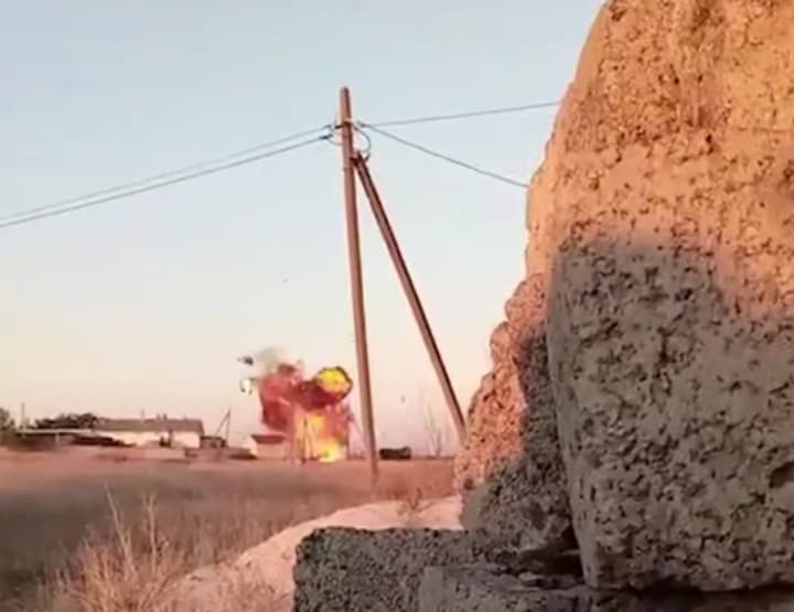 Five "Kadyrovites" blew up on the outskirts of occupied Melitopol: DIU showed video