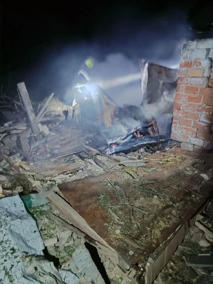 Russian drones attacked Chuhuiv: houses damaged, casualties reported in the city