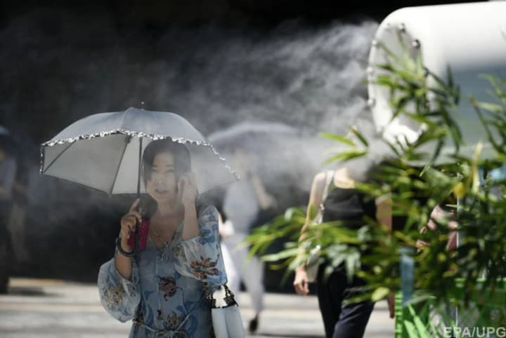 Japan recorded its highest temperature ever at 41.8°C