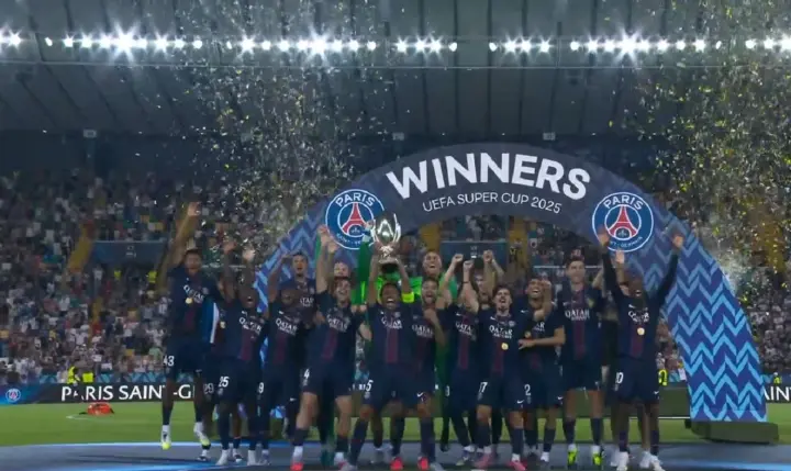 PSG won the UEFA Super Cup, beating Tottenham in a penalty shootout