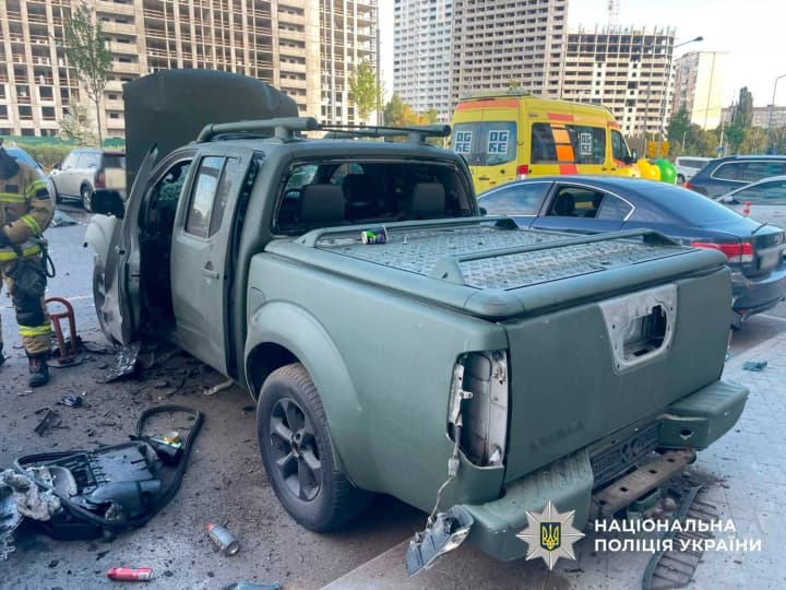 Car exploded in Kyiv due to detonation of unknown device - police