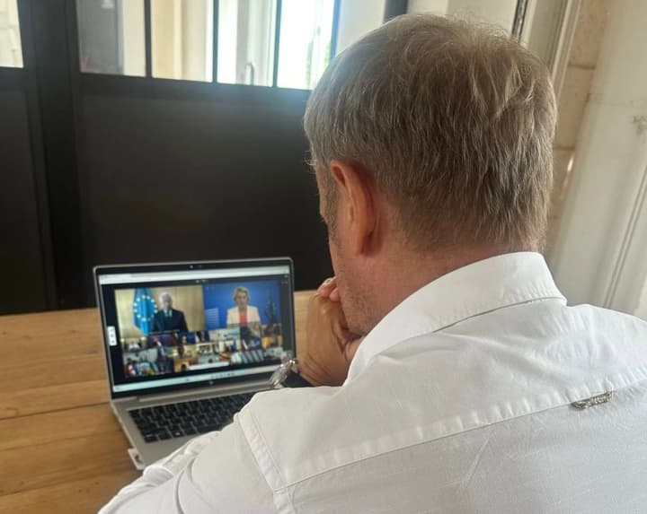 Лідери ЄС завершили зустріч у форматі відеоконференції після саміту у Вашингтоні: Туск зробив першу заяву