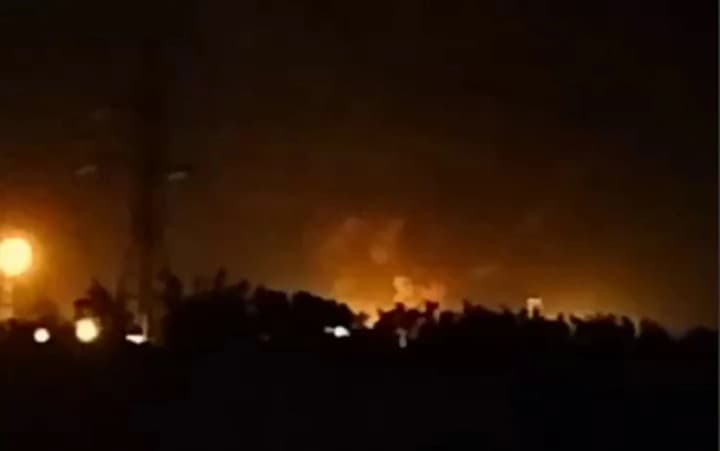 Large-scale fire in Russia's Rostov region: drones likely attacked the Novoshakhtinsk Oil Products Plant