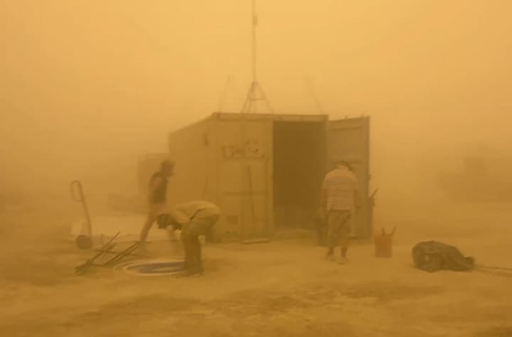 Impressive sandstorm caused chaos at Burning Man festival