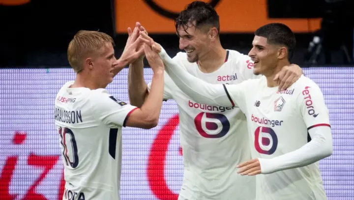 A goal fest and all in one shocking half: Lille crushed Lorient 7-1 in Ligue 1