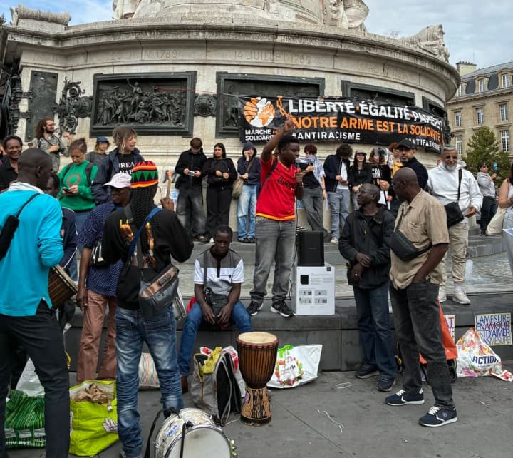 In France, police detained almost 300 protesters during the "Block Everything" action