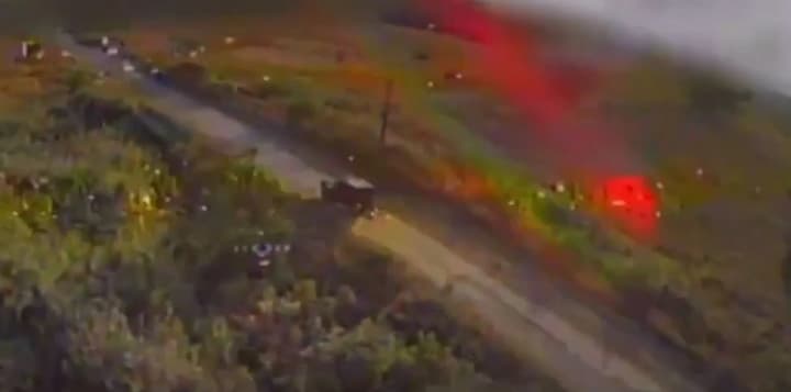 Drones of the "Raid" battalion effectively destroyed the occupiers' cannon and equipment