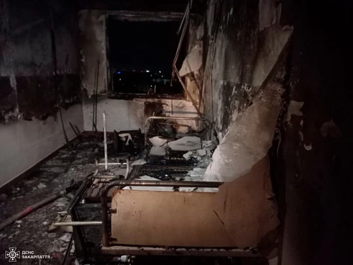 В Ужгороді сталась пожежа у палаті міської лікарні, загинув пацієнт