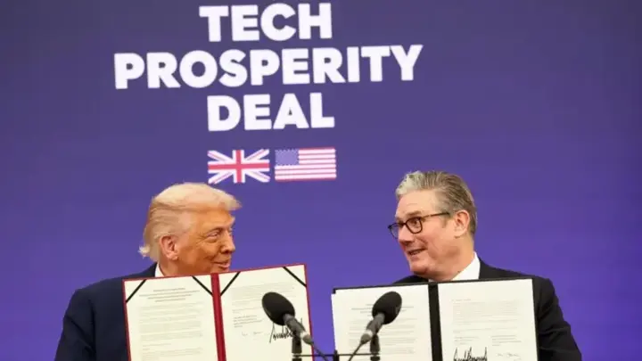 Trump and Starmer sign new tech partnership agreement