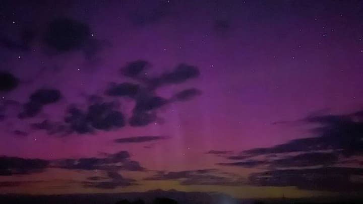 Ночью на Сумщине наблюдали за полярным сиянием