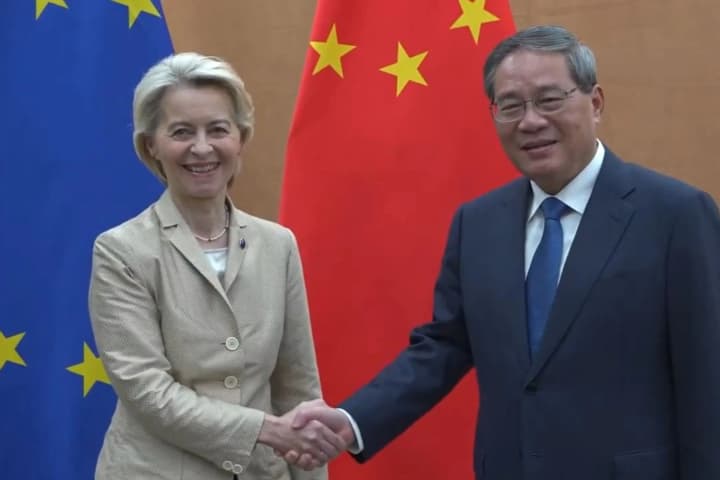 Europe must cut off the revenues that fuel Russia's war in Ukraine: European Commission President met with Chinese Premier