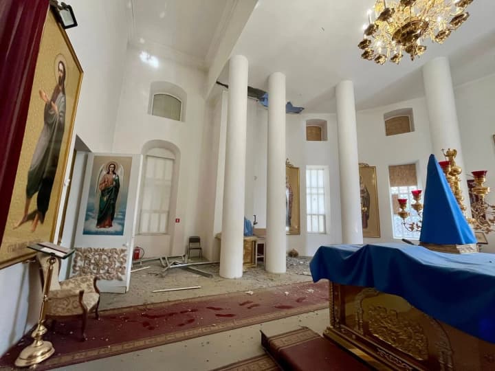 Russian army shelled UOC-MP cathedral in Kherson