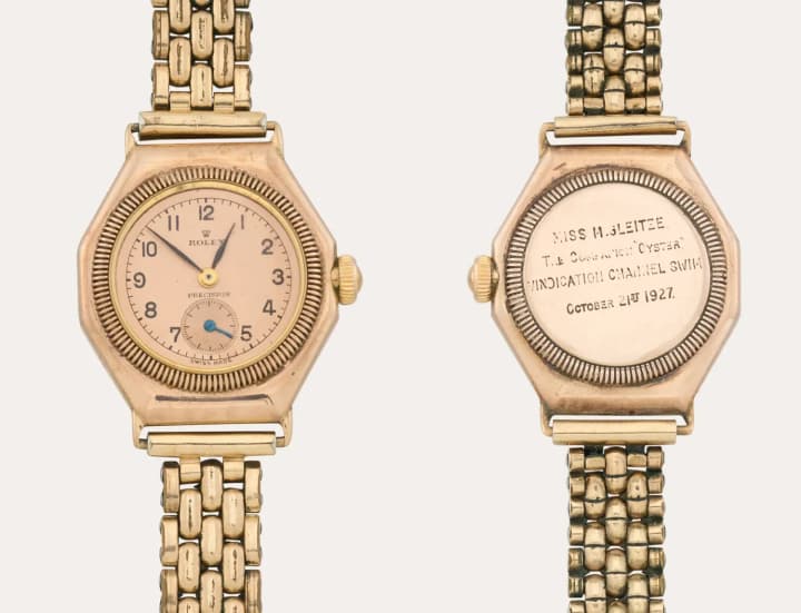 Годинник, що переплив Ла-Манш: історичний Rolex Мерседес Ґляйтц виставлять на аукціон за $1,3 млн