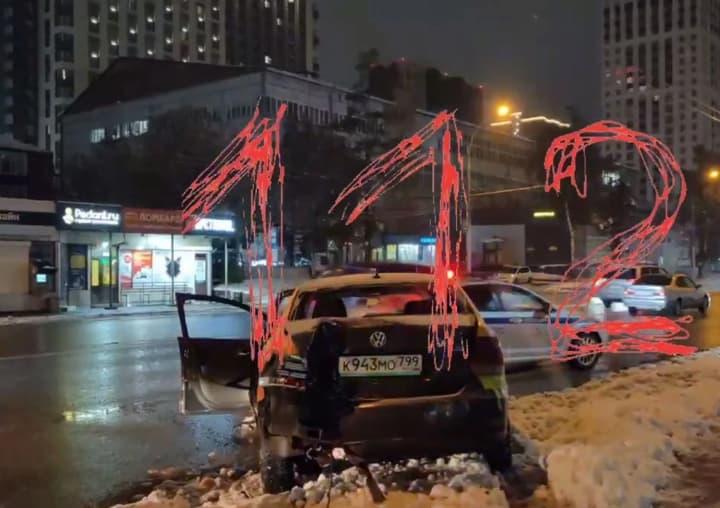 In Russia, a car-sharing vehicle crashed into a crowd of people at a bus stop, then drove into a kiosk