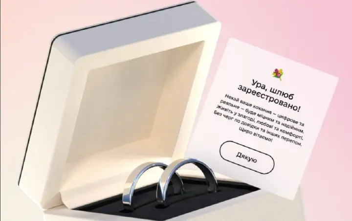 From "I love you" to "I do" - just a few clicks: over 17,000 couples married in a year of the Online Marriage service