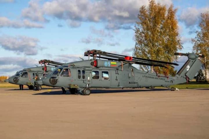 Lithuanian Armed Forces receive first Black Hawk helicopters from the USA
